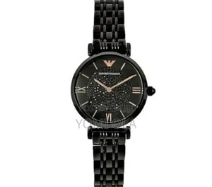 Emporio Armani Ladies Black Wristwatch