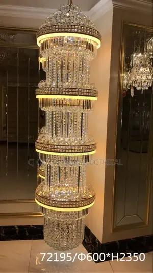 Big Crystal Chandelier Light for Ur Staircase Open Parlor