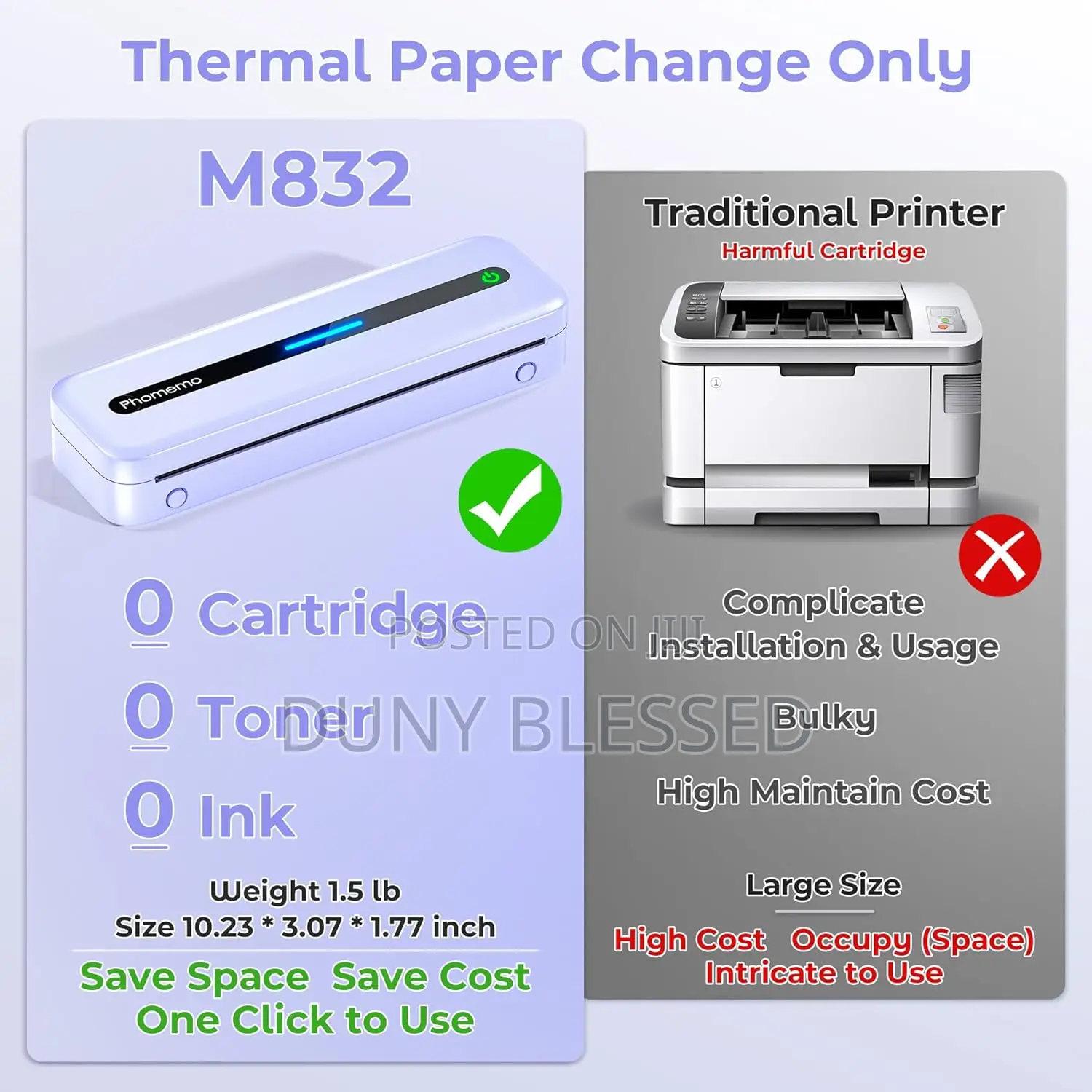 Phomemo M832 Portable Printer Wireless