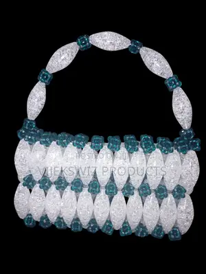 Crystal Stone Beaded Handbag