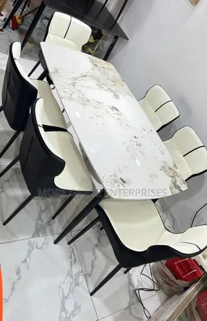 Marble Dining Set,6 Seaters Capacity