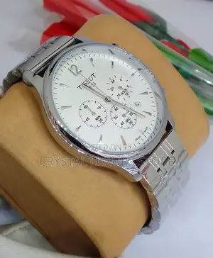 Tissot Quality Men Genuine Leather Wristwatch