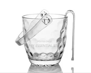Quality Glass Ice Bucket With Ice Tong