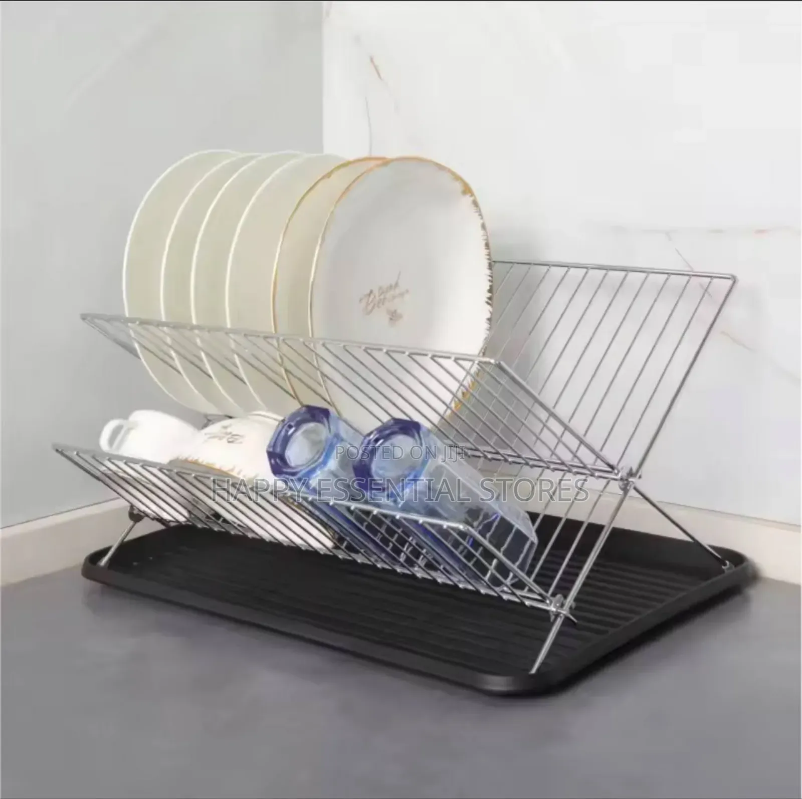 Household X Foldable Dish Rack Double Kitchen Large Drainer
