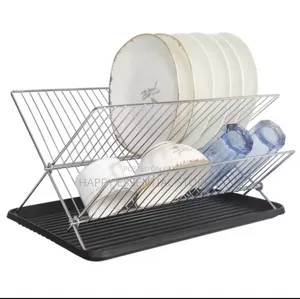 Household X Foldable Dish Rack Double Kitchen Large Drainer