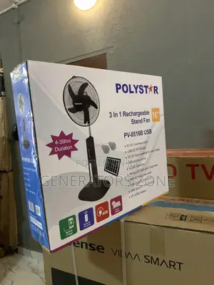 LED Indicator Polystar 16" 3 in 1 Recharbeable Stand Fan