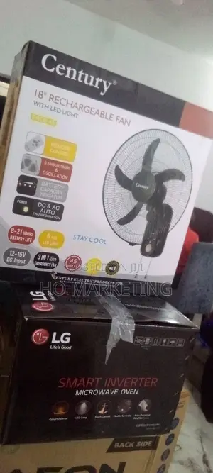 Century 6 PCS LED Light 18' Rehargable Fan-FRCB-45