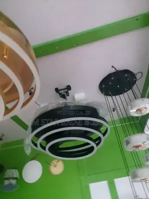 L E D Light Fan Chandelier