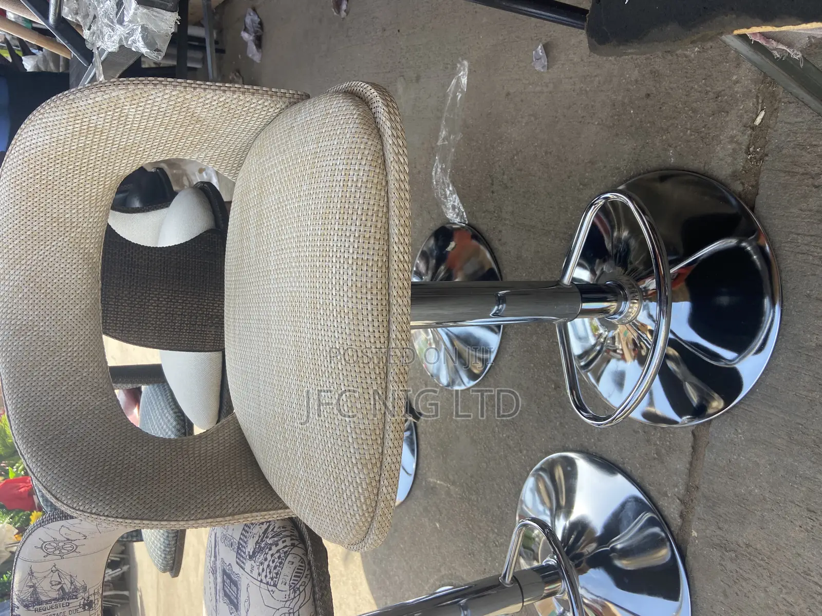 Adjustable Rattan Bar Stool