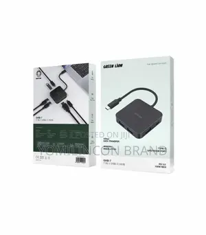 Green Lion GHB-7 7 in 1 USB-C HUB - Black