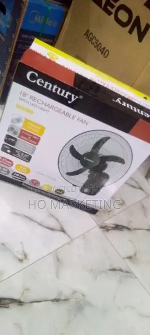 Century 18"Effective Cooling Rechargable Ac/Dc Fan