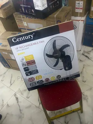 18"CENTURY Rechargeable Fan With LED Light FRCB-45