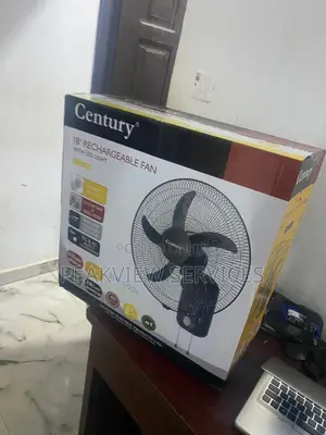 Prefarable Century 18" Rechargeable Fan With LED Light