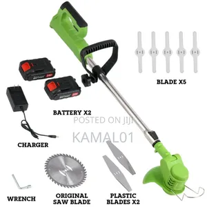 Electric Weed Wacker Cordless Two Rechargeable Battery