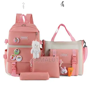 4 in 1 Durable, Spacious Custom Lovely School Bag Back