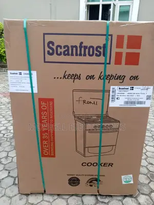 Scanfrost 60by60cm Ck6402ng Wood Finish Gascooker