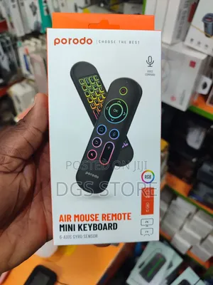 Porodo Air Mouse Remote Mini Keyboard