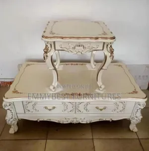 Luxury Royal Center Table With Two Stools.