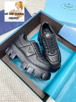 Original Prada Milano Chunky Sole Sneakers in Two Ways