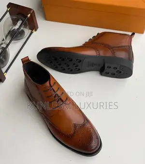 Original Billionaire Ankle Leather Boot Shoes for Men