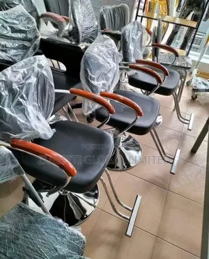 Foreign Salon Chair With Footrest