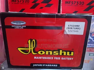 12V 75ah Honshu Japan Standard Mf Battery