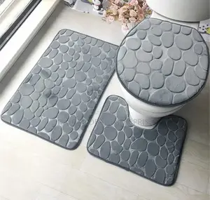 3 in 1 Toilet/Bathroom Mat Set