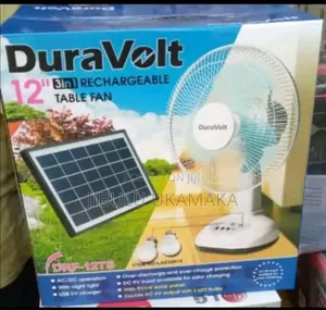 Rechargeable Table Fan With Sola Panel