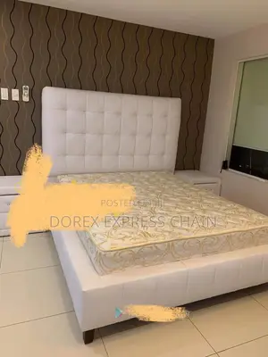 Durable Upholstered Bed Frame With Soft Foam Padding