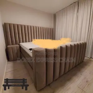 Modern Comfort Upholstered Bed Frame - Foam-Filled Durable