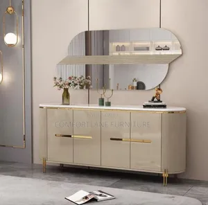 Mirror Console (Wood and Glass)