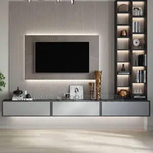 Modern TV Console With Sleek Storage - Elegant Design