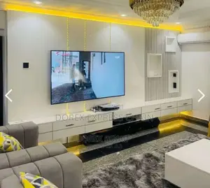 Contemporary Wooden Tv Console - Stylish Space-saving