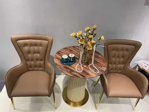Brand New, Classic Visitor Chairs With Marble Table.