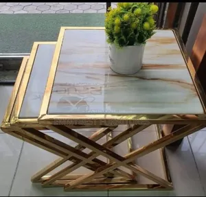 Sliding 3 in 1 Stools. Marble Tops.