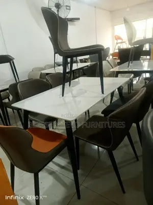 Mobile Dining Table With 6 Chair