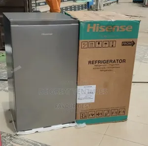 Brand New Hisense 90L Table Top Refrigerator✓Silver✓External