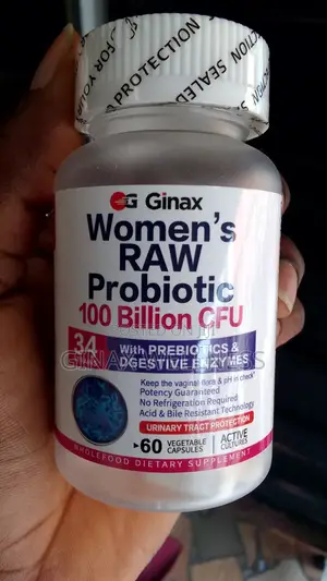 GINAX Women’S Raw Probiotic Capsules (60 Capsules)