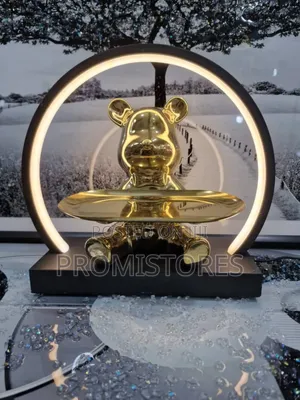Luxury Violent Bear Ornament With Desktop Light