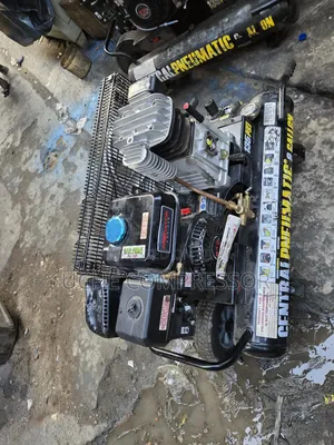 Double Tank Air Compressor With Engine