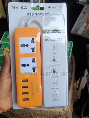 Portable Extension Socket With Type C Port