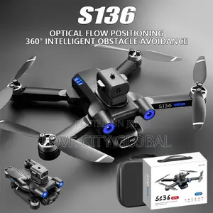 Foldable 5G Wifi Obstacle Avoidance GPS Drone, 2 Battery