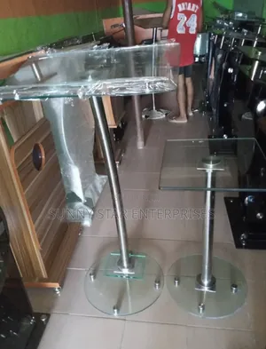 High Quality Thick Glass Single Pole Pulpit for Church