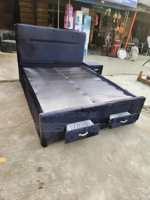 Dark Grey 5by7 Bed Stand.