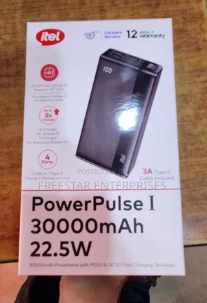 Itel Powerpluse I 30000mah Power Bank. Itel 30000mah Power