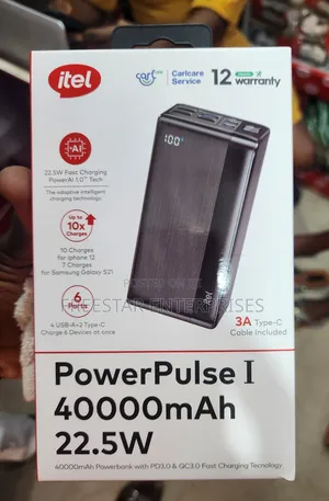 Itel Powerpluse I 40000mah Power Bank. Itel 40000mah Power.