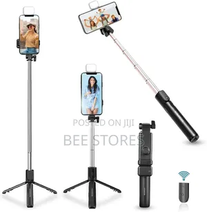 Selfie Stick With Light And Bluetooth Shooter