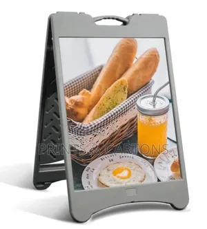 A-Frame Information Showcase Stand for Restaurants