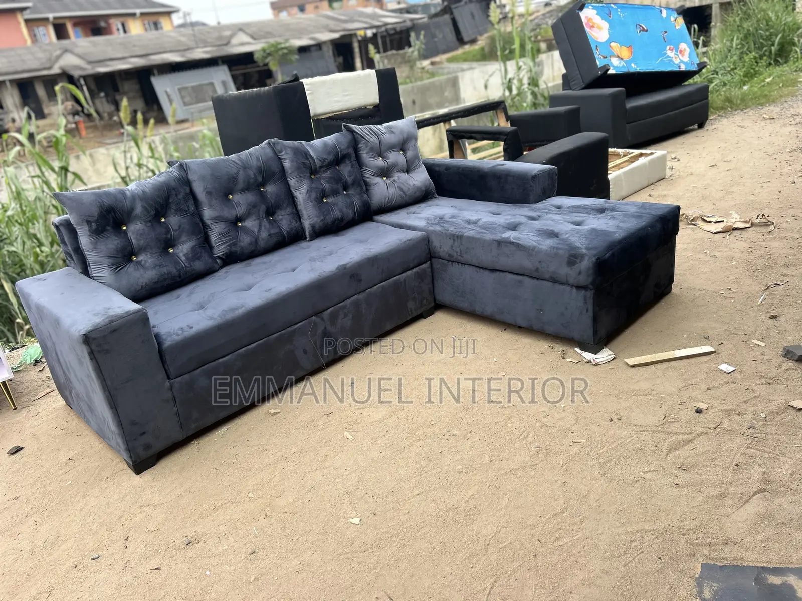 A Standard Grey Sofa