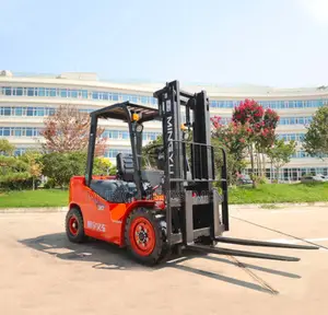 Warehouse 4-wheel Forklift Diesel Engine Folk Lift 3ton